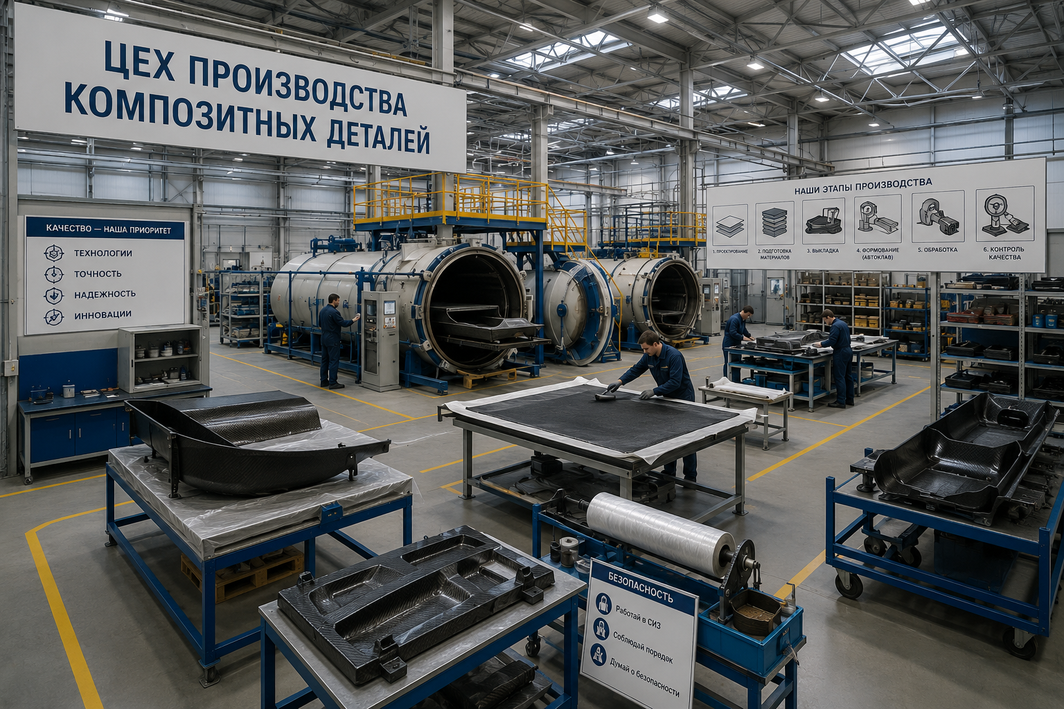 Цех производства композитных деталей
